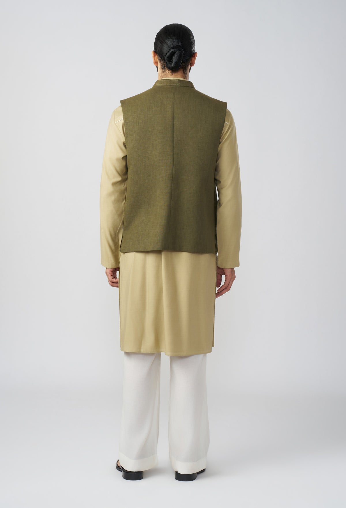 Riviera Stripe Bandi Jacket - Olive