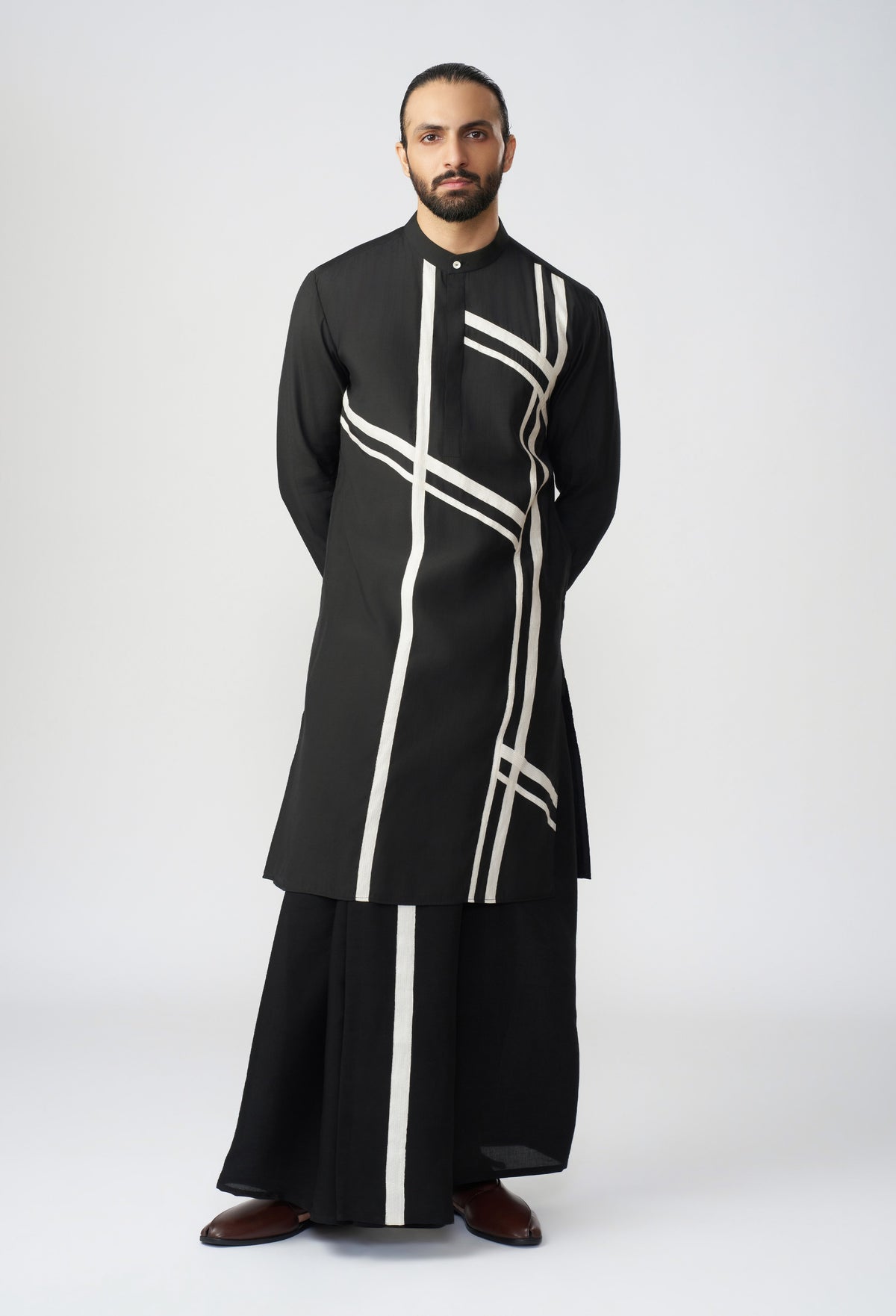 Scaffold Kurta - Black