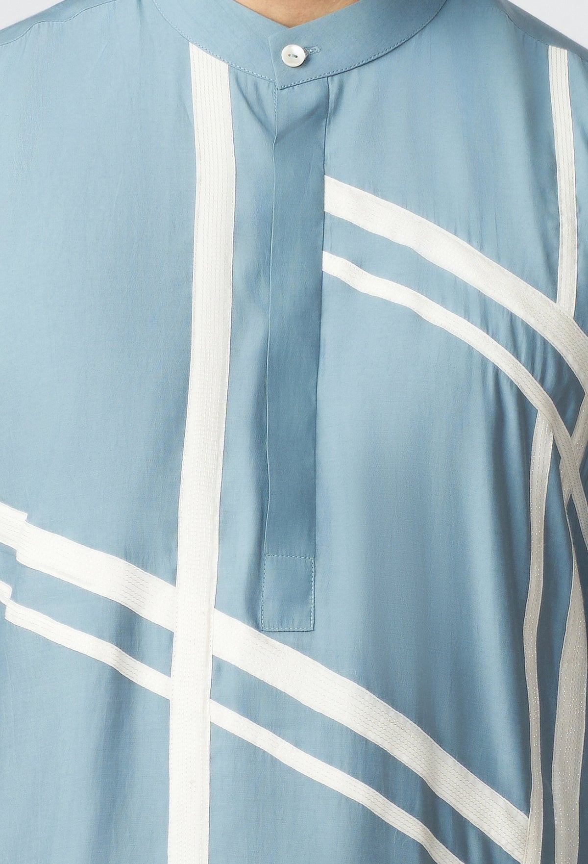 Scaffold Kurta - Blue Ash Grey