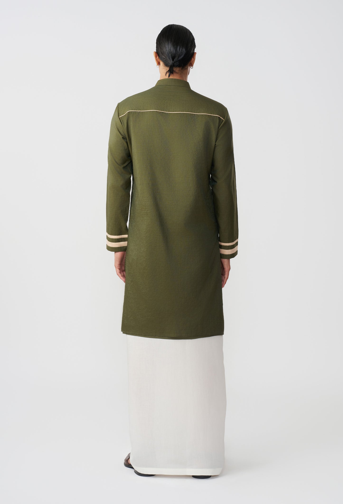 Scaffold Kurta - Olive