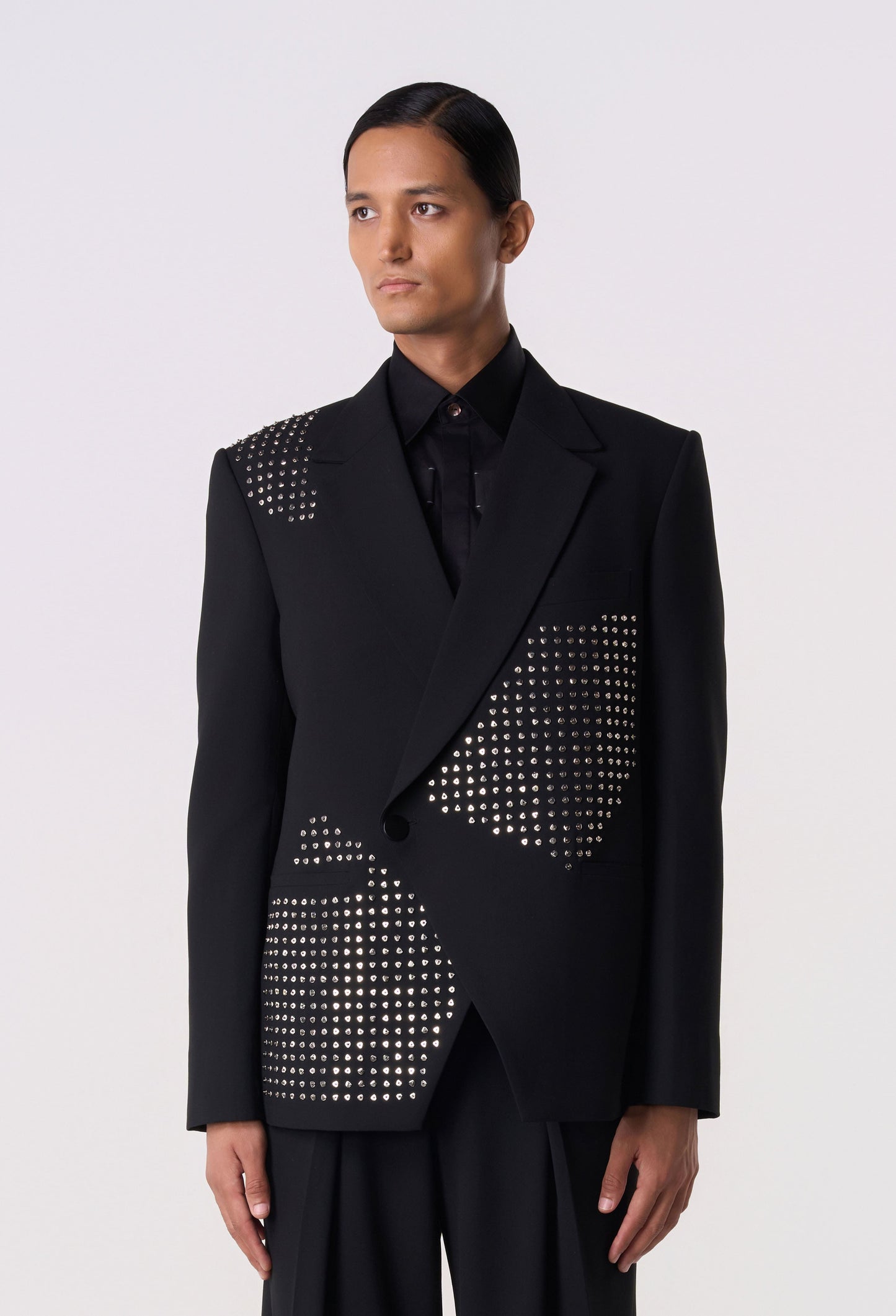 Shield Studded Blazer
