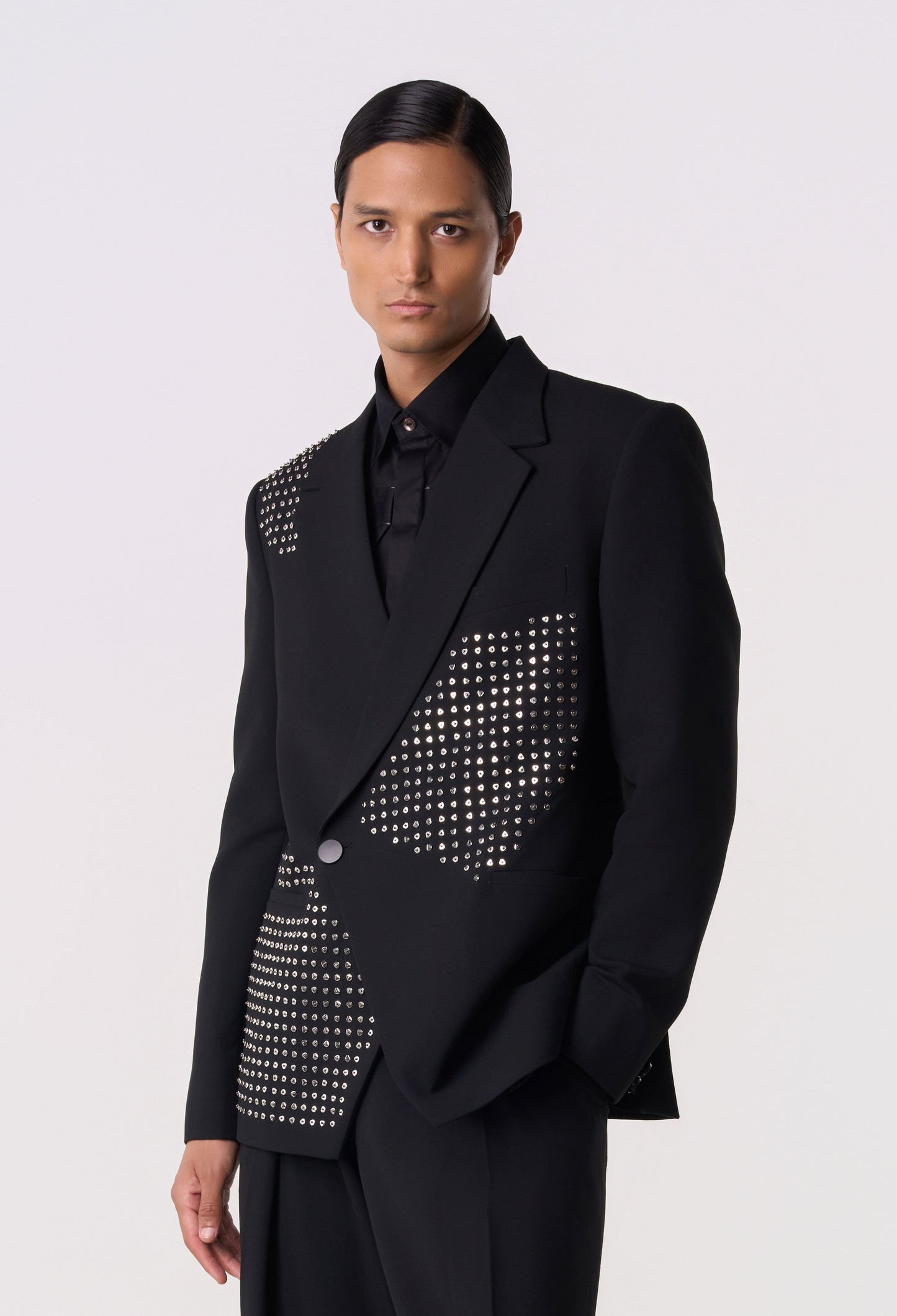 Shield Studded Blazer