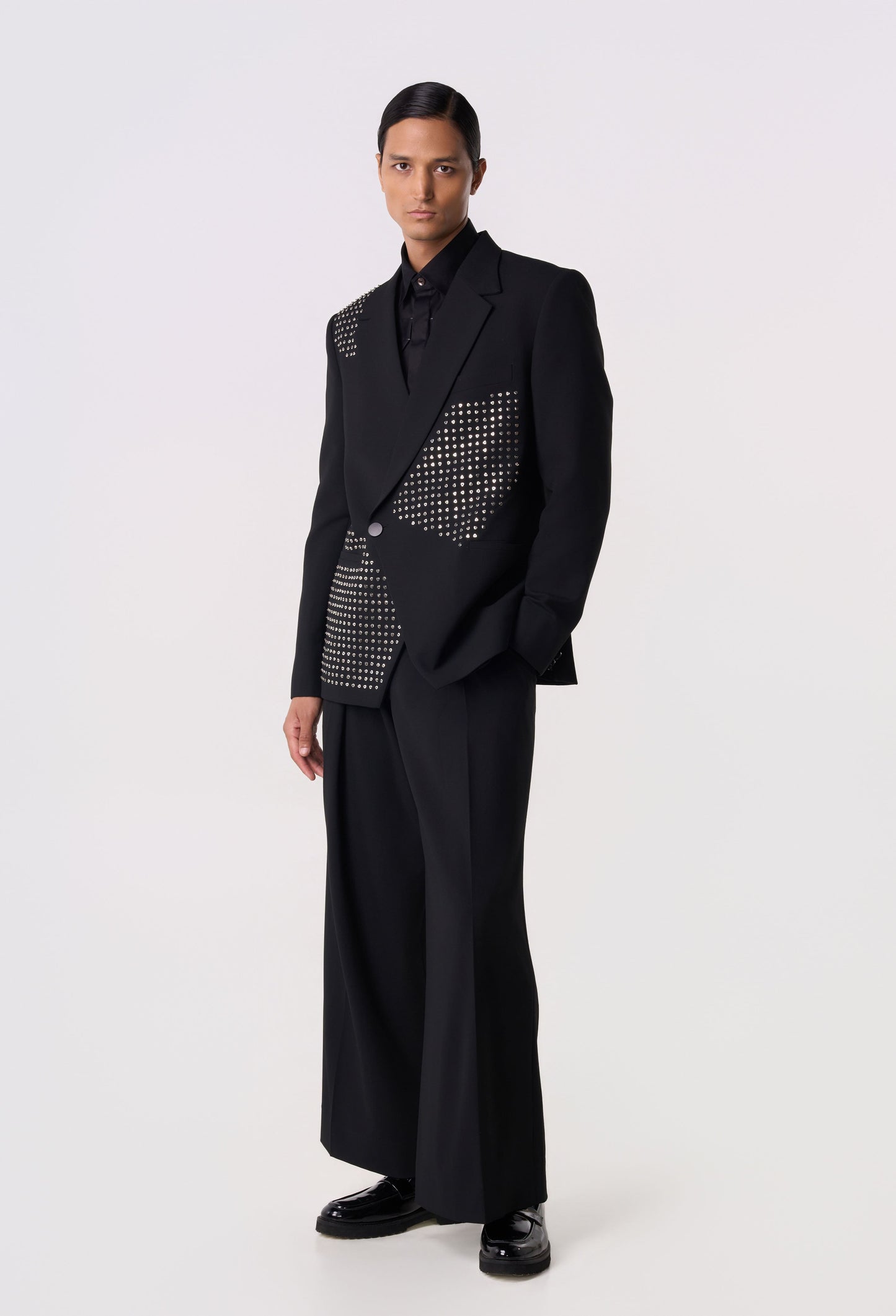 Shield Studded Blazer