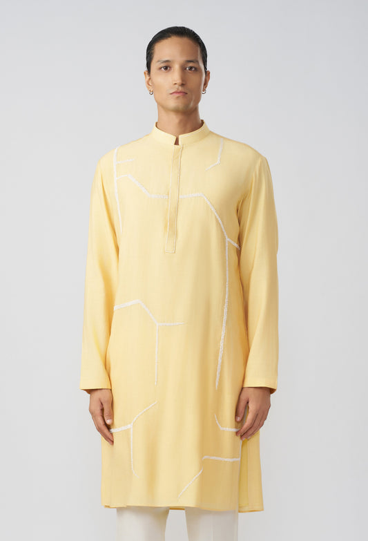 Stilt Kurta - Pastel Yellow