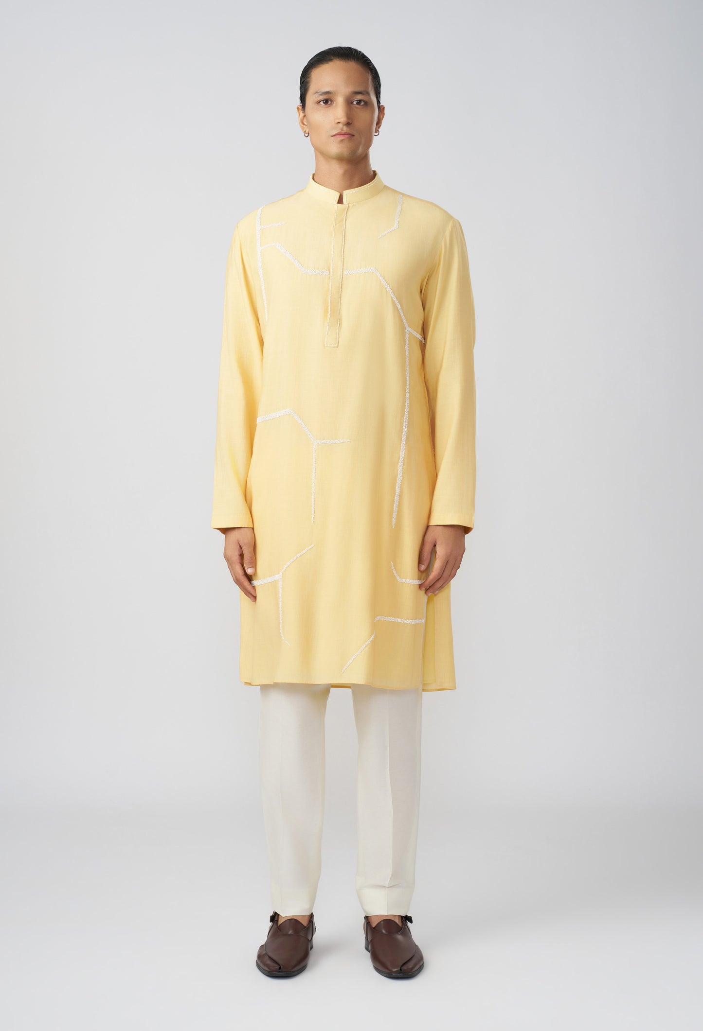 Stilt Kurta - Pastel Yellow