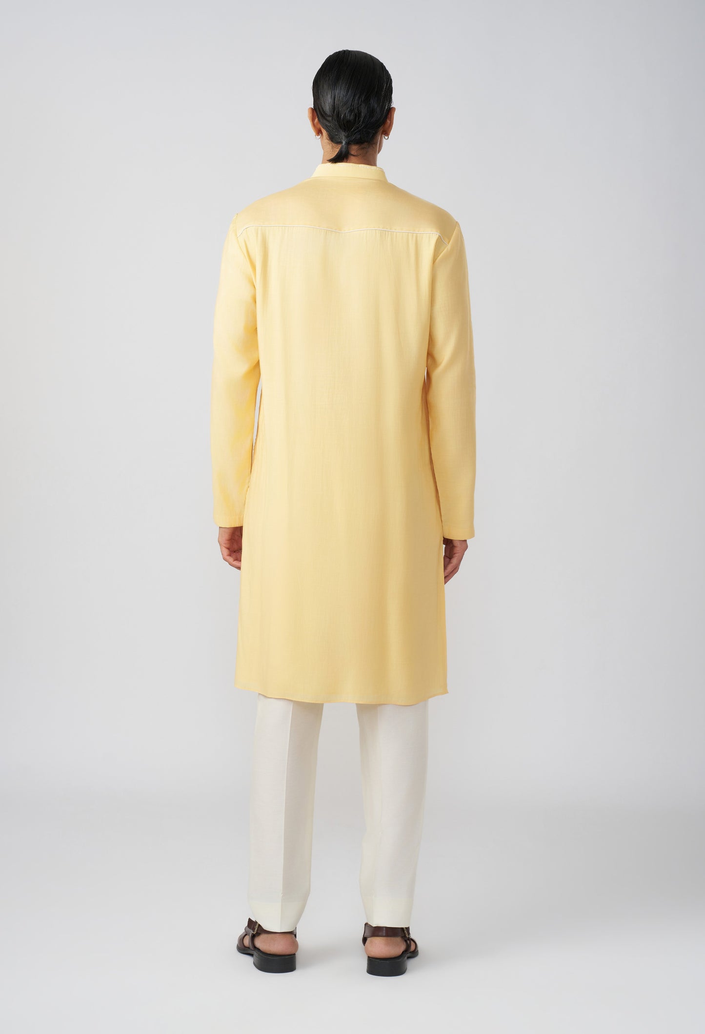 Stilt Kurta - Pastel Yellow