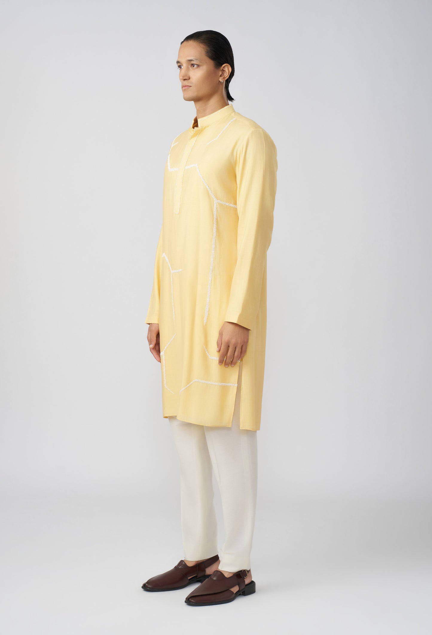 Stilt Kurta - Pastel Yellow