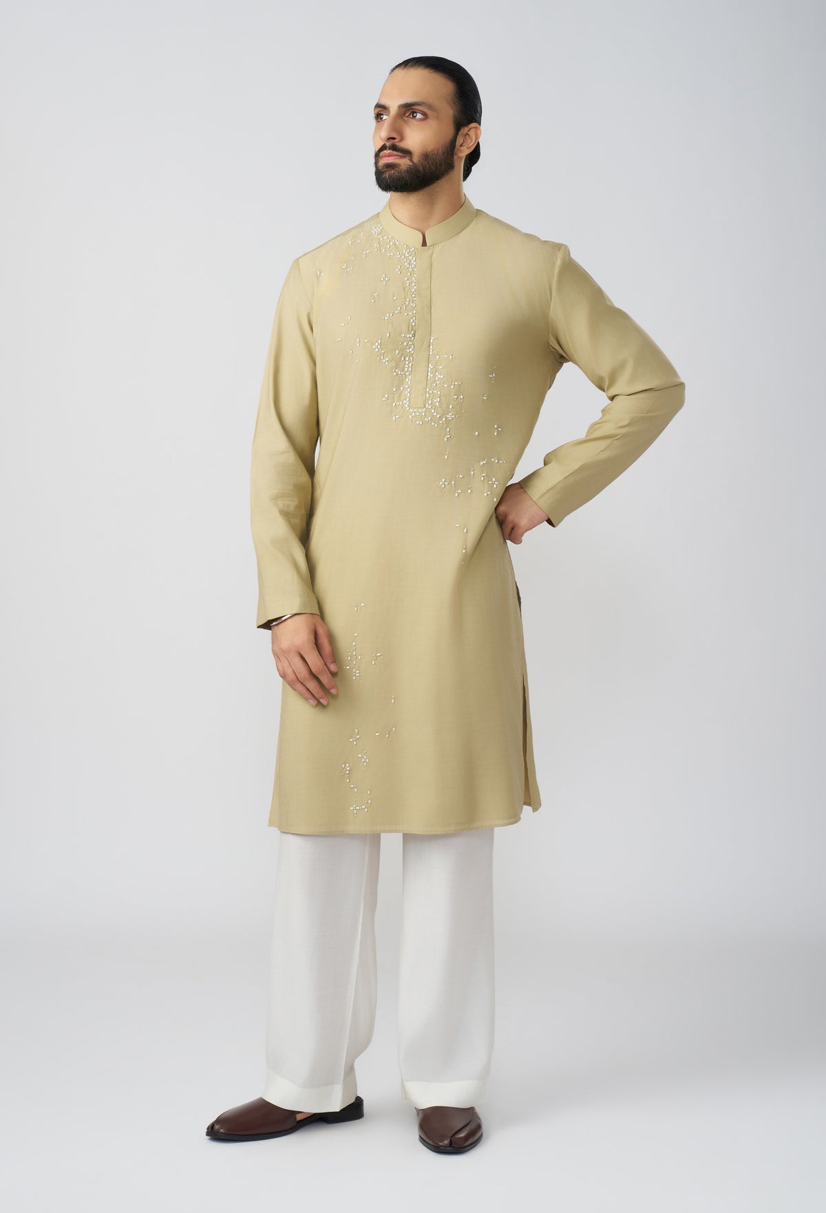 Vestige Kurta - Beige