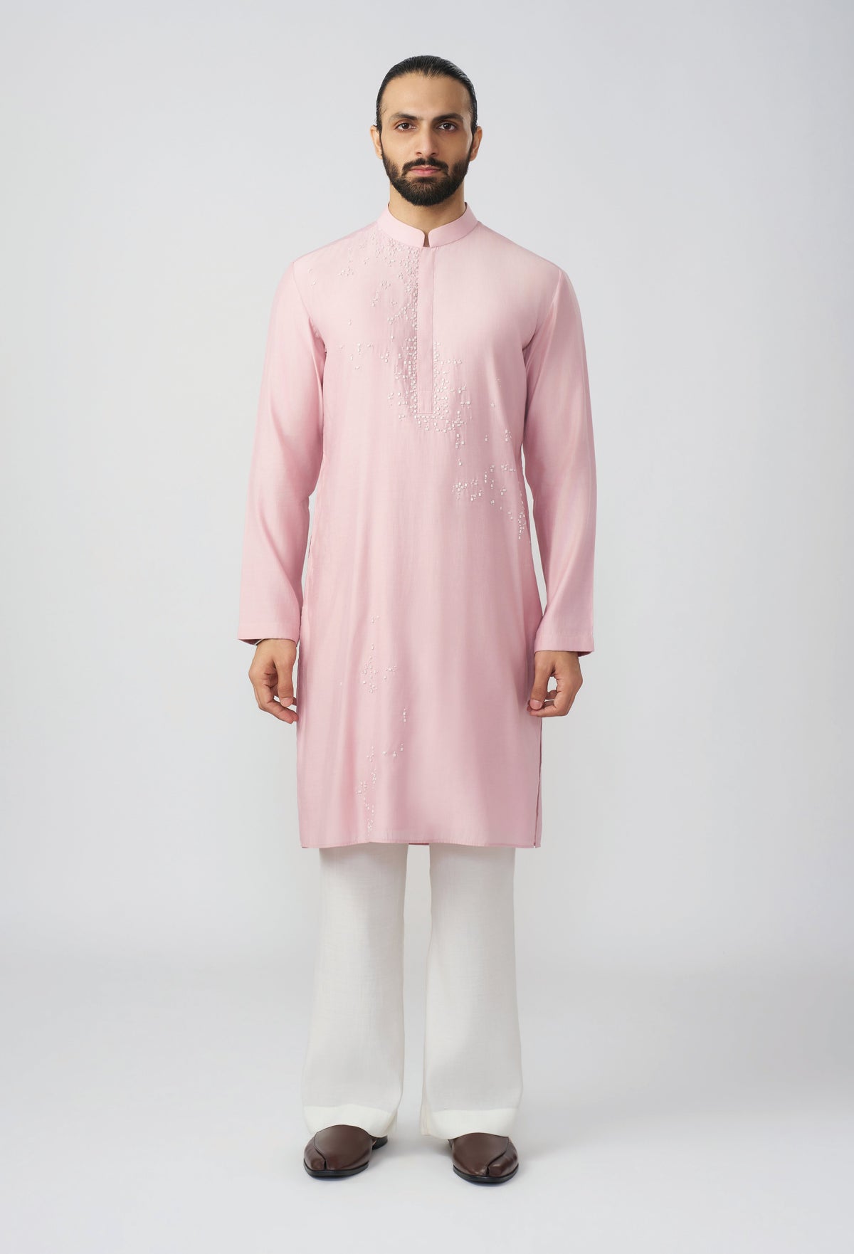 Vestige Kurta - Pastel Pink
