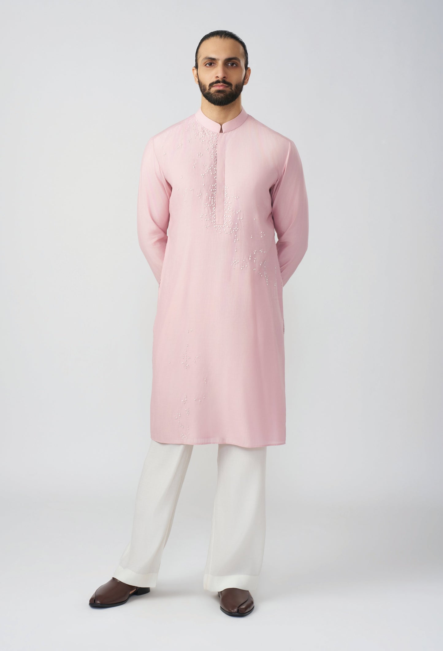 Vestige Kurta - Pastel Pink