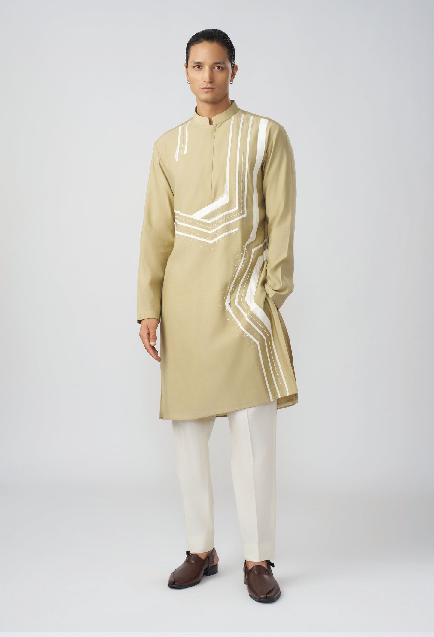 Wayward Kurta - Beige