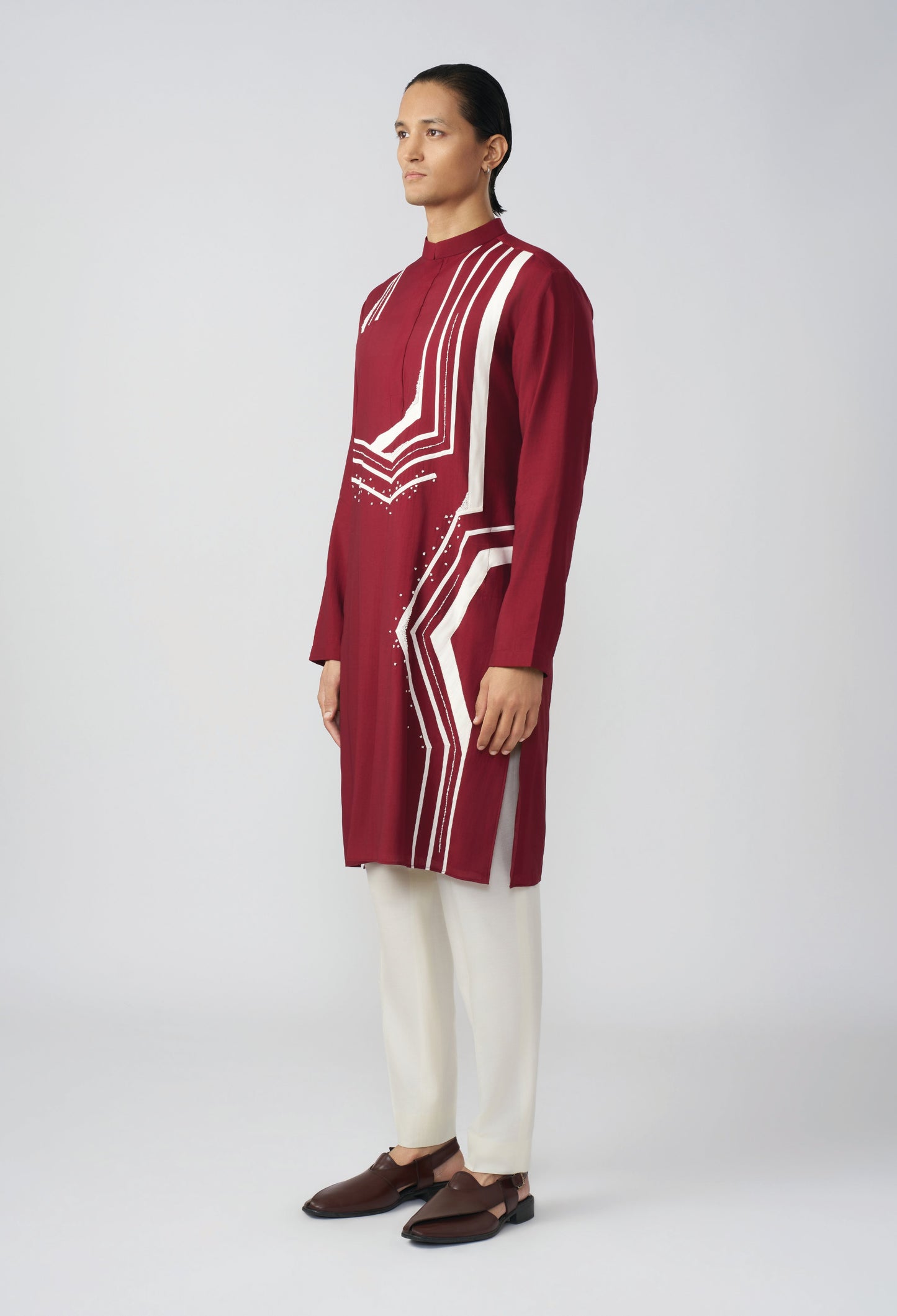 Wayward Kurta - Maroon