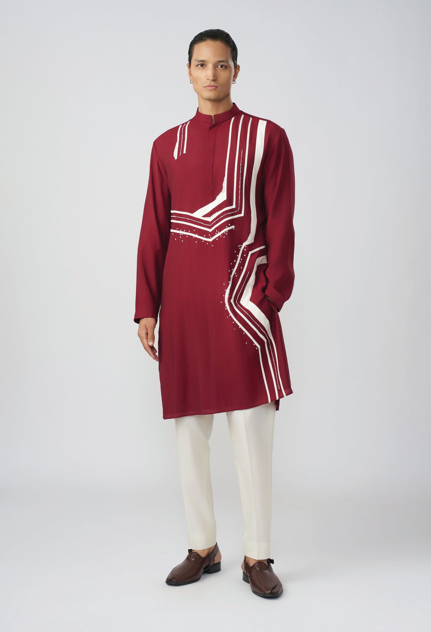 Wayward Kurta - Maroon