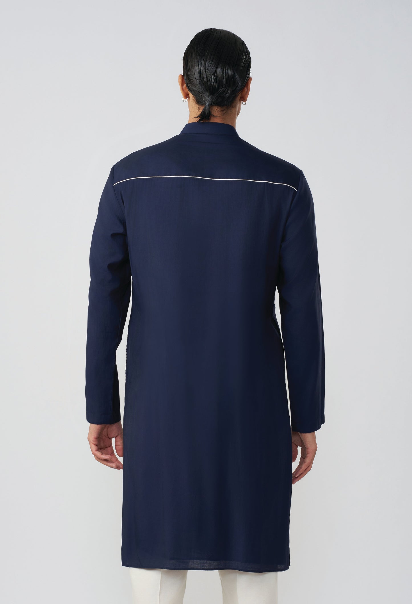 Wayward Kurta - Navy Blue