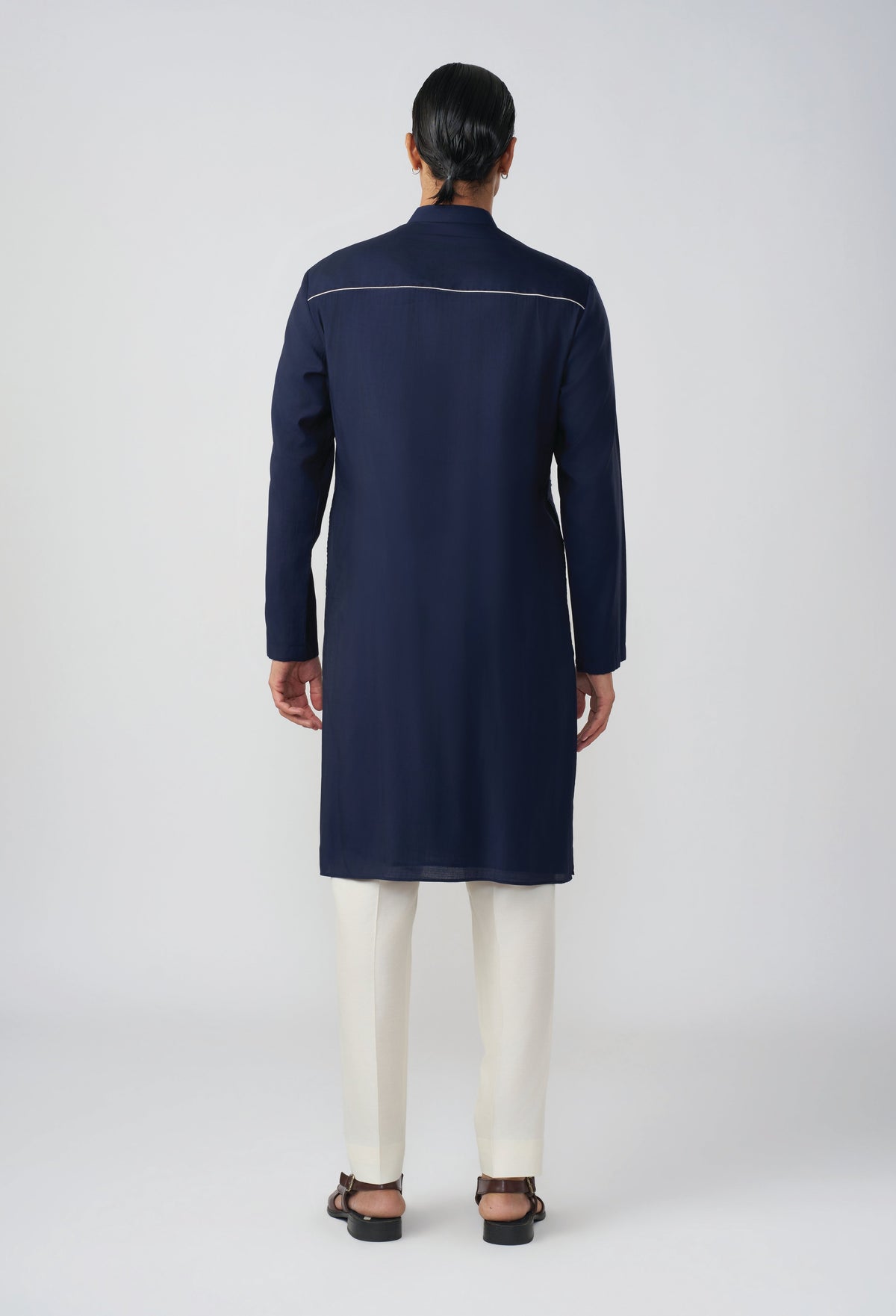 Wayward Kurta - Navy Blue