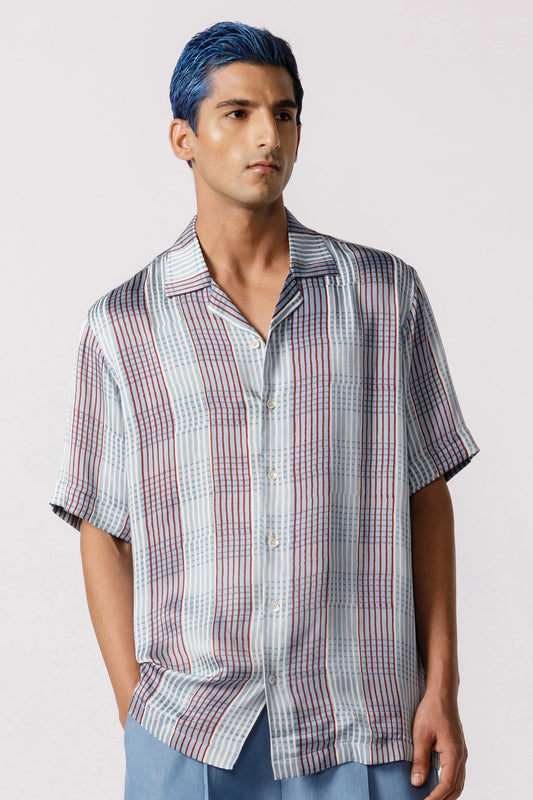 Checkered breeze resort shirt